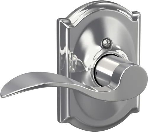 Miniatura 91 de SCHLAGE - Manija de puerta Accent con cerradura de paso libre para pasillo y armario en bronce antiguo - F10 ACC 716 Bronce Envejecido