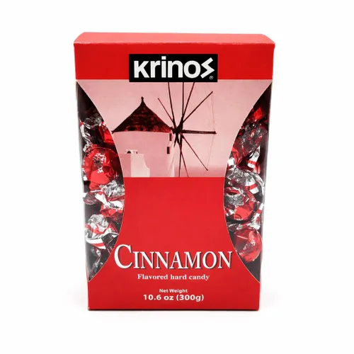 Krinos Ouzo Candy – Favorito griego – Golosina con sabor a canela – Delicioso caramelo duro – Todos los sabores naturales – No contiene alcohol ni