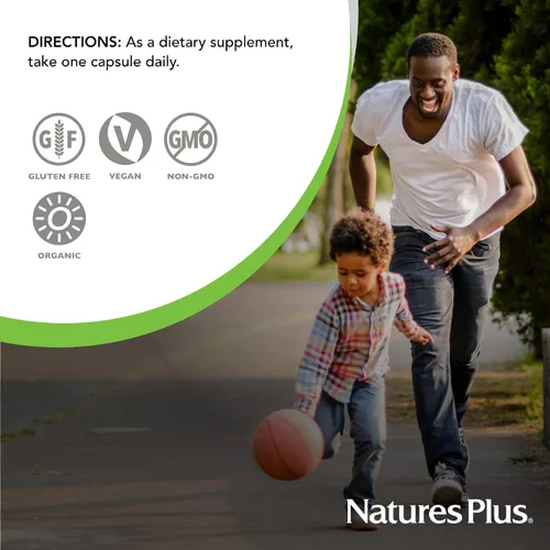 Miniatura 6 de NaturesPlus Source of Life Garden Iron - 30 cápsulas de liberación rápida - Suplemento de hierro a base de plantas con más de 20 extractos