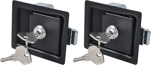 Miniatura 8 de Cerradura de remolque para caravana, cerradura de caja de herramientas para remolque, pestillo de paleta, cerradura antirrobo para caravana, cámper