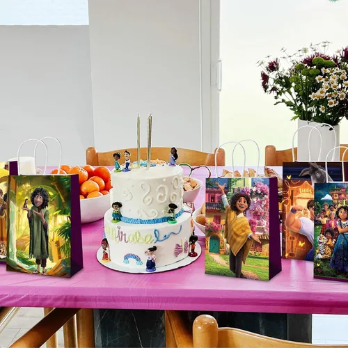 Miniatura 4 de Mukity 24 bolsas de regalo para fiestas de Encanto – Suministros de fiesta de película mágica, bolsas de dulces de Encanto, bolsas de mano y bolsas