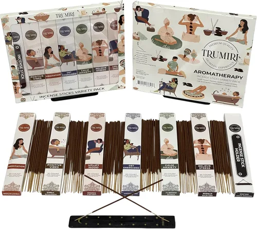 Miniatura 2 de Barra de incienso para aromaterapia - Total 120 varillas de incienso (20 varillas x 6 paquetes) - Inciensos aromáticos para la casa Aroma Incent