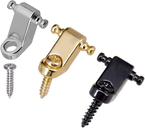 Miniatura 4 de Guías de cuerda de rodillo estándar para guitarra eléctrica, paquete de 2 unidades (dorado)