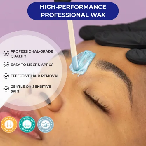Miniatura 4 de Naturaverde Pro Blue Flex - Cuentas de cera dura, depilación corporal y facial, cera de bikini brasileña para mujeres con manzanilla calmante - 2.2