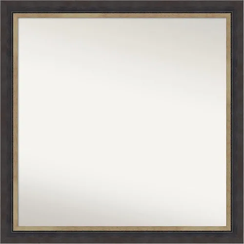 Miniatura 187 de Amanti Art Espejo personalizado, espejo de baño negro Astor, espejo de pared o espejo de tocador de baño sobre el fregadero (25 x 25 pulgadas)