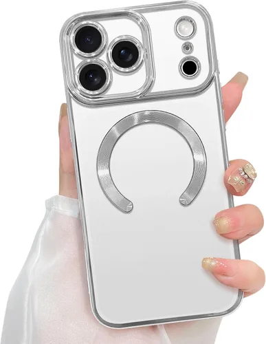 Miniatura 10 de ZIYE - Funda magnética para iPhone 13 Pro Max de 6.7 pulgadas, color negro Compatible with MagSafe, Soft TPU, Clear, Full Camera Lens Protection