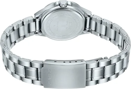 Miniatura 4 de Casio LTP1308D-9AV Reloj analógico de acero inoxidable con esfera champán con fecha y fecha para mujer, plateado, Casual