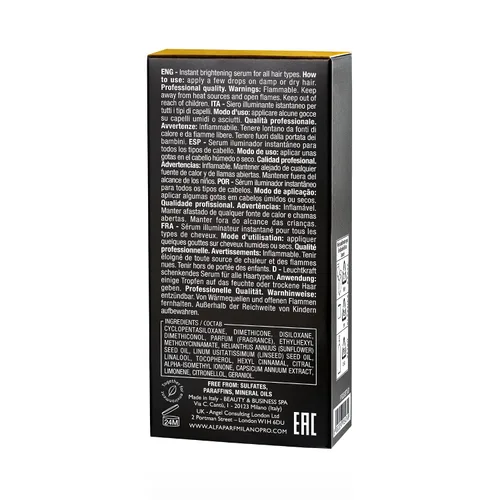 Miniatura 10 de ALFAPARF MILANO Semi di Lino Cristalli Liquidi Hair Oil with Heat Protection - Superior Smoothing and Finishing Hair Serum - Anti Frizz - Brilliant