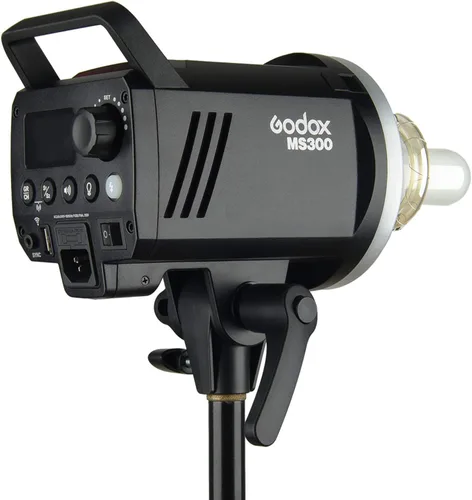 Miniatura 4 de Godox MS300 Flash de Estudio Compacto 300W 2.4G Monolight Inalámbrico con Lámpara de Modelado de 150W, Excelente Estabilidad de Salida de Potencia