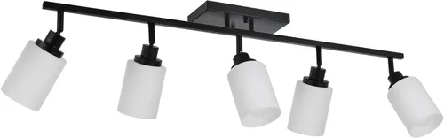 Miniatura 8 de TODOLUZ Luminarias de Riel de 2 Luces Aplique de Pared, Foco de Níquel Cepillado para Cocina Sala de Estar Comedor Pasillo, Base de Bombilla E26