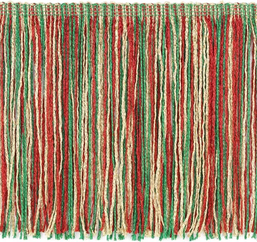 Trims by the Yard Franja de cadeneta, 6 pulgadas/10 yardas/purpurina, adornos navideños multicolor