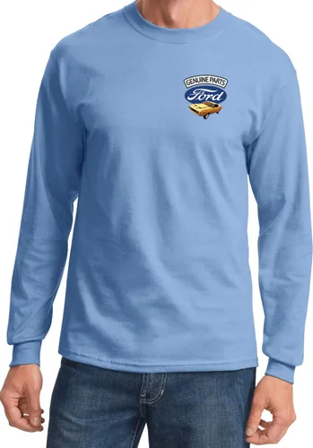 Miniatura 14 de Ford Mustang - Camiseta de manga larga con estampado de bolsillo Blanco