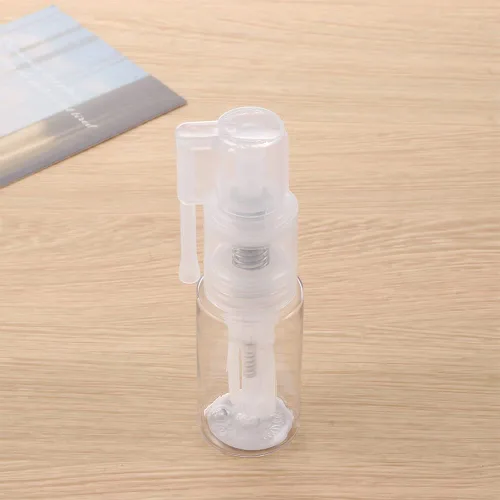 Miniatura 4 de Botella de spray de polvo vacía de cosméticos de viaje, botella de peluquería de fibra recargable para el cabello, olla caja de crema, herramienta