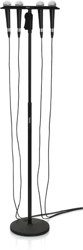 Miniatura 7 de Gator Frameworks Soporte múltiple para sujetar a (4) micrófonos con cable o inalámbrico (GFW-MIC-4TRAY)