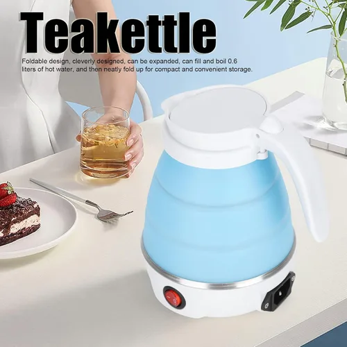 Miniatura 2 de Omabeta Hervidor eléctrico pequeño Hervidor de viaje Caldera de agua plegable Hervidor de agua portátil de silicona para el hogar Hervidor eléctrico