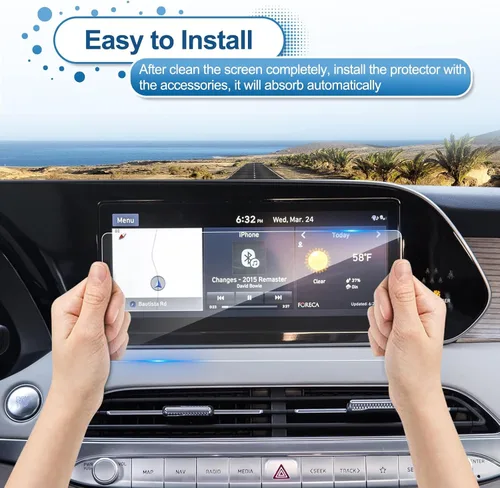 Miniatura 7 de Protector de pantalla Palisade 2020 2021 2022 para Hyundai Palisade (SEL/Limited/Caligrafía) Pantalla táctil de 10.25 pulgadas, vidrio templado 9H