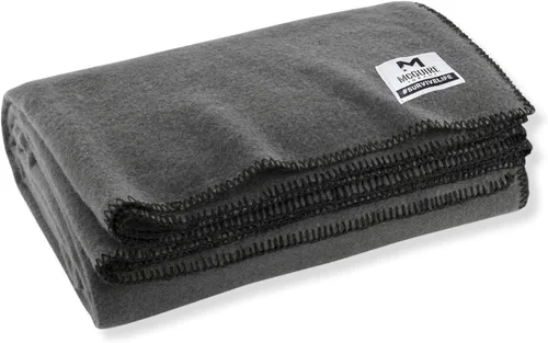 M MCGUIRE GEAR Manta de lana resistente, supervivencia, emergencia y uso de primeros auxilios – Mil-Spec, manta de lana ignífuga, duradera para Gris