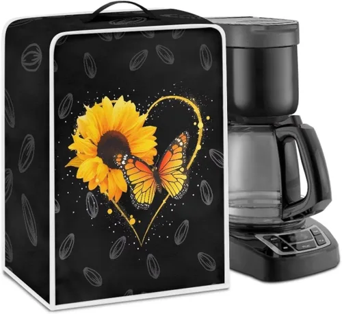 Miniatura 14 de Cubiertas para máquina de café con mango superior, resistentes a las manchas, para mezclador, compatible con la mayoría de cafeteras