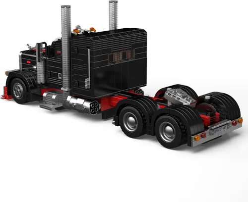 Miniatura 3 de Mould King 10037 Technique US Truck The Black Monster Modelo, Kit de coche deportivo con tecnología creativa, exhibición para coleccionistas