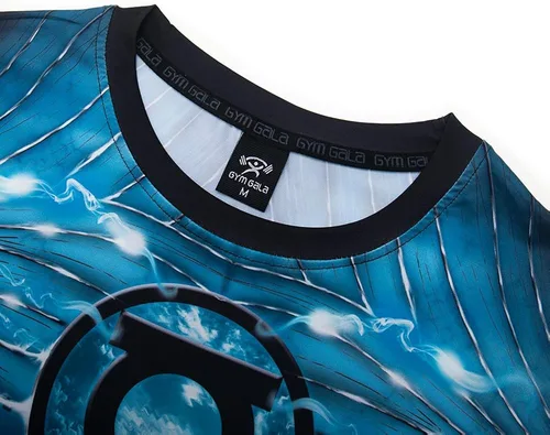 Miniatura 4 de GYM GALA Green Shirt Long Sleeve Running Sports Fitness T-Shirt HD 3D Print Compression Shirt