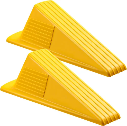 Miniatura 11 de Frienda 4 Piezas Topes de Puerta Jumbo Resistentes Tope de Puerta Alto hasta 2 pulgadas Cuña Alta TPR Cuña Grande Apilable Gran Tope de Goma
