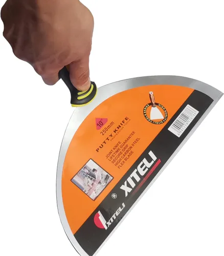 Miniatura 6 de Rascador de masilla grande, cuchillos de masilla de acero inoxidable de 10 pulgadas con mango ergonómico de plástico para pegar pintura, pared