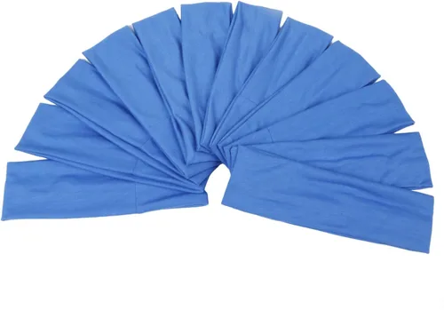 Miniatura 14 de Diademas para el pelo, bandas de ejercicio de algodón, suaves y elásticas, color sólido