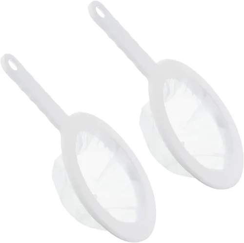 PATIKIL Colador de filtro de alimentos de 9 x 6 pulgadas, paquete de 2 filtros de malla de 100 filtros de malla para cocina, coladores de malla fina