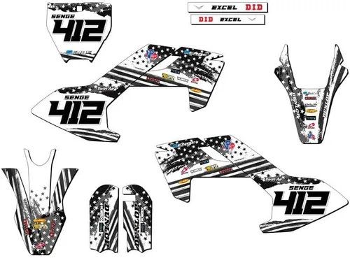 Miniatura 4 de Kit de base gráfica MINI TC 50 Merica Grey Senge 2018-2023 compatible con Husqvarna