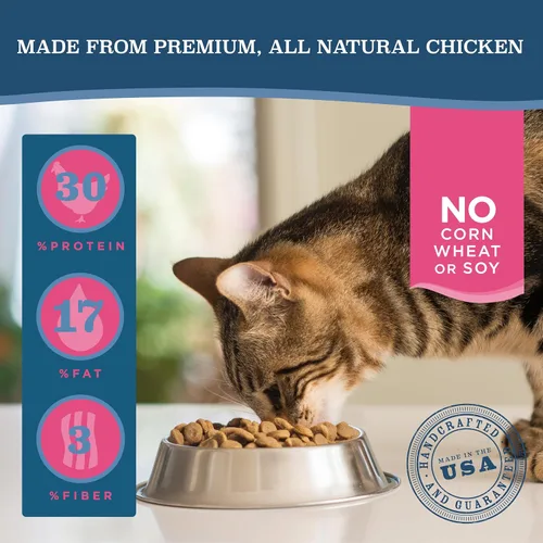 Miniatura 2 de Blackwood Alimento seco para gatos, fórmula para adultos, receta de harina de pollo y arroz integral, bolsa de 4 libras, alta en proteínas, cocción