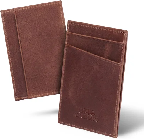 Miniatura 2 de Cartera de piel auténtica, tarjetas bancarias, dinero, tarjetero de licencia de conducir, unisex
