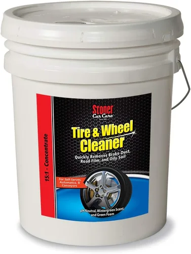 Stoner Car Care 91207 Limpiador de neumáticos y ruedas de 5 galones, jabón detergente súper concentrado, elimina el polvo de frenos y la película de