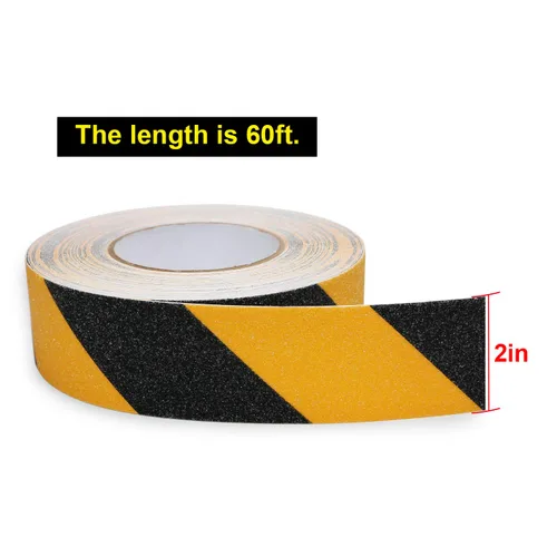 Miniatura 2 de Cinta de agarre de seguridad antideslizante de 2 pulgadas x 60 pies, banda de rodadura antideslizante para escaleras, escalones, pisos, zonas