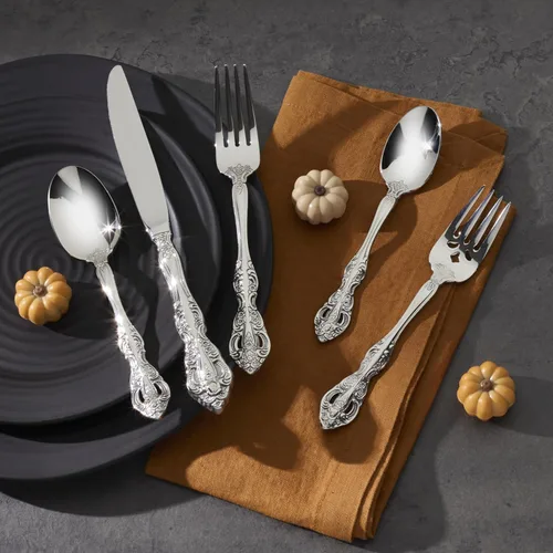 Miniatura 4 de Oneida Michelangelo Juego Fino de Cubiertos de Acero Inoxidable 18/10, Tenedor de Cena, Juego de 4, Juego de Cubiertos, Apto para Lavavajillas
