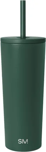 Miniatura 91 de Simple Modern- Vaso con aislamiento, c/tapa y pajilla Taza de viaje Botella de agua de ac. inox. reutilizable Unisex Colecc. Classic 24 oz