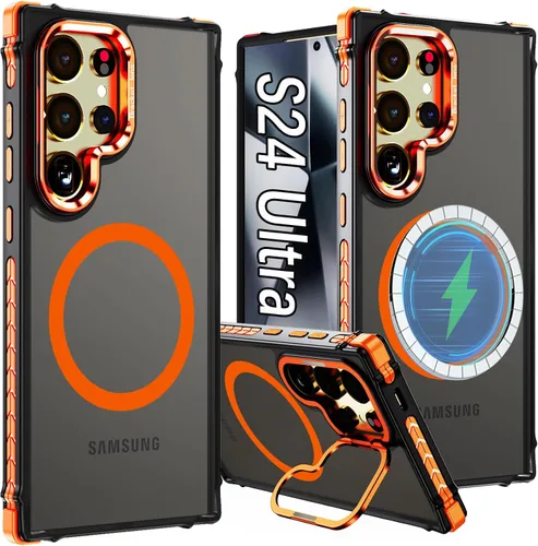 Miniatura 13 de para Galaxy S24 Plus Funda Magnética, Funda Resistente y Rugosa con Protección contra Caídas [Compatible con Carga Inalámbrica Rápida] Funda