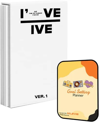 Álbum IVE IVE [VER.1]+Beneficios de pre-pedido + planificador digital inspirado en BolsVos K-POP, paquete de calcomanías digitales (El primer álbum)