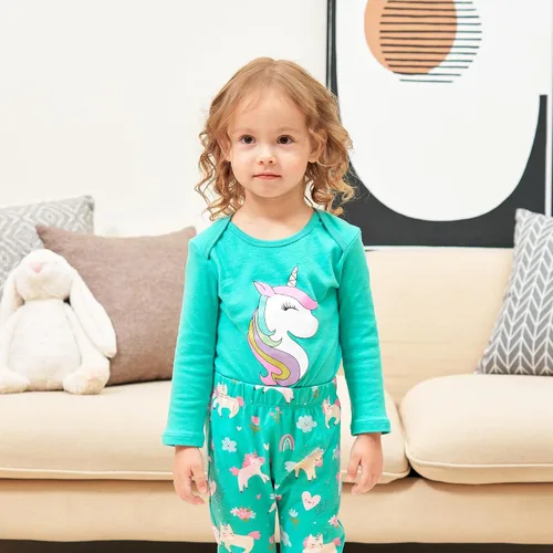 Miniatura 3 de V.&GRIN Conjunto de pijama de algodón de manga larga para bebé niña, para otoño e invierno
