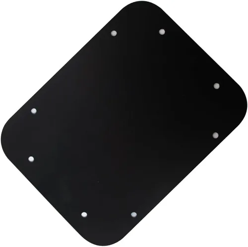 Miniatura 6 de Placa de llenado de repuesto para porta neumáticos de aluminio con tapa plana para ventilación de portón trasero y tapón de goma para marco