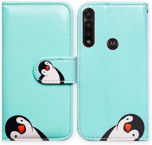 Miniatura 22 de Bcov Funda para Moto G Power 2020, Motorola G Power, funda de piel con tapa y soporte para ranura para tarjeta y soporte para Motorola Moto G Power