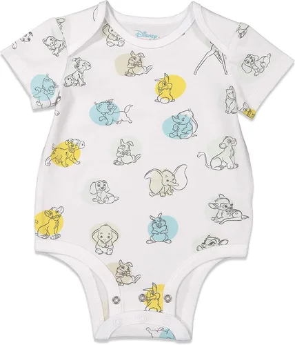 Miniatura 3 de Disney Body unisex de algodón elástico orgánico de manga corta para bebé (paquete de 3)