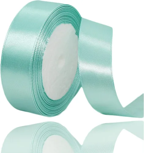 Miniatura 151 de Cinta azul de 1-1/2 pulgadas x 25 yardas, cinta de seda de satén azul real para envolver regalos, fabricación de lazos para el cabello, ramos