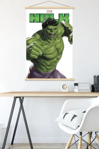 Miniatura 5 de Trends International Marvel Comics - Póster de pared con marco magnético de Hulk Feature Series