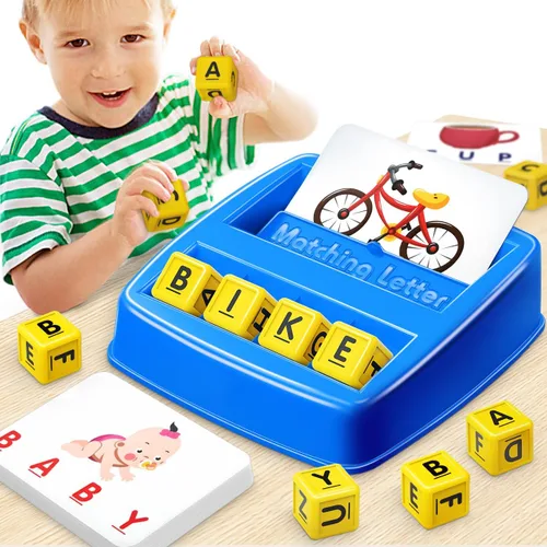 NARRIO Juguetes educativos para niños de 3, 4, 5 años, juego de letras coincidentes, juguetes de aprendizaje ABC para preescolar para niños de 4 a 8