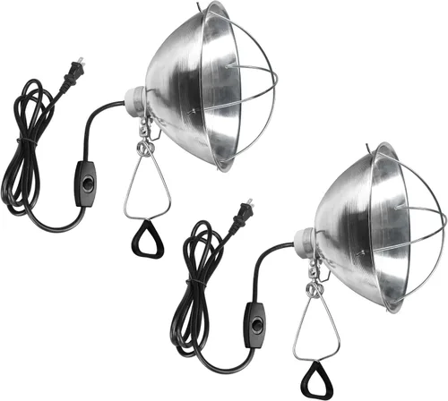 Miniatura 9 de Simple Deluxe - Lámpara de techo con abrazadera de 5.5 pulgadas con reflector de aluminio de hasta 60 W, casquillo E26 (sin foco incluido), cable