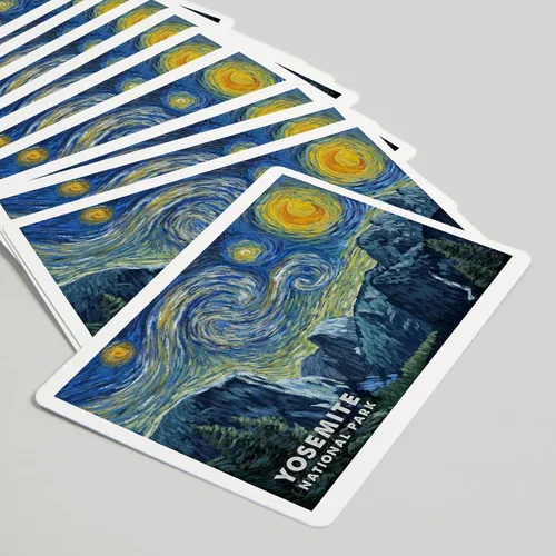 Miniatura 5 de Lantern Press Yosemite National Park, California, Starry Night, 52 Playing Cards for Adults, Poker Size Card Deck