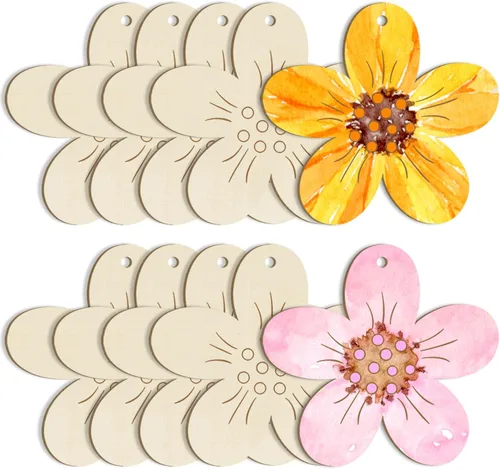 Miniatura 31 de Adornos de madera para cartas de amor para pintar de 7 pulgadas, tamaño grande, para el Día de la Madre, el Día de San Valentín, discos de madera