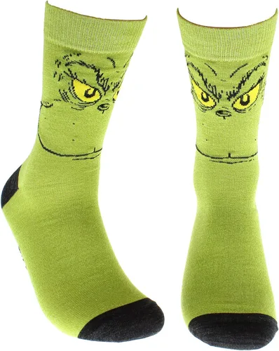 Miniatura 3 de Dr Seuss The Grinch Grinchmas - Calcetines para adultos, 2 pares, Multi