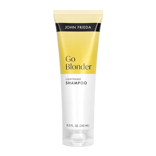 John Frieda Go Blonder Blonde - Champú iluminador para cabello rubio, aclarado y brillo gradual, 8.3 onzas líquidas