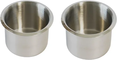 SEETOOOGAMES Soporte para tazas – Paquete de 2 soportes de acero inoxidable de repuesto para mesa de póquer para juegos de casino, sofá, coche,
